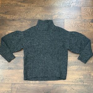 Express Charcoal Fuzzy Sweater